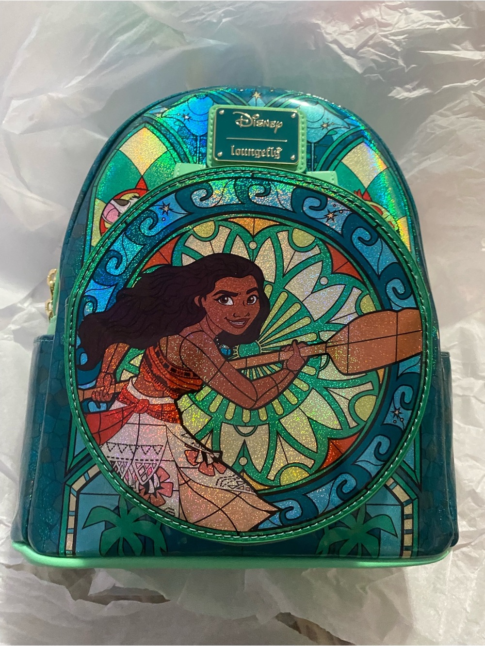 Loungefly Disney Princess Stained Glass Collection: Moana Mini-Backpack